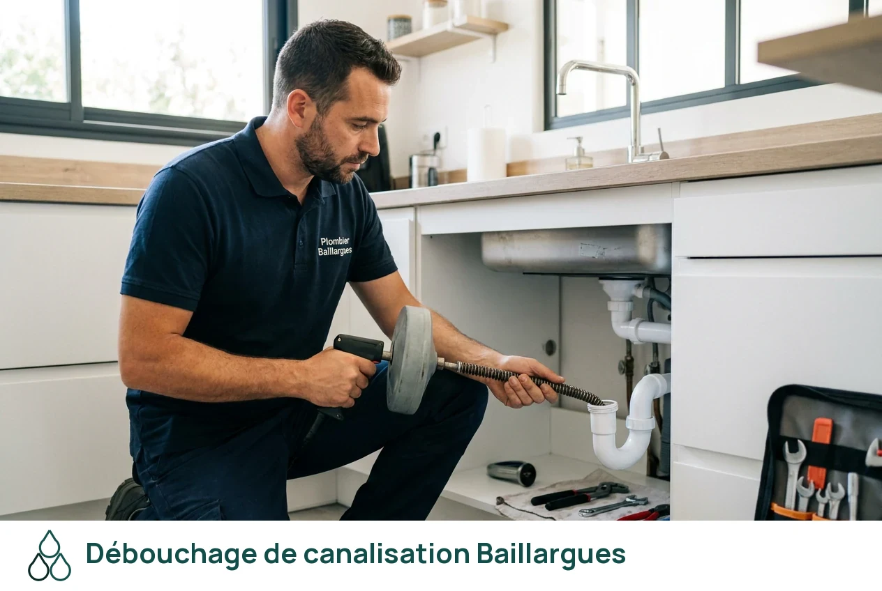 Débouchage de canalisation à Baillargues