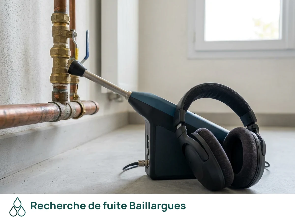 Recherche de fuite à Baillargues