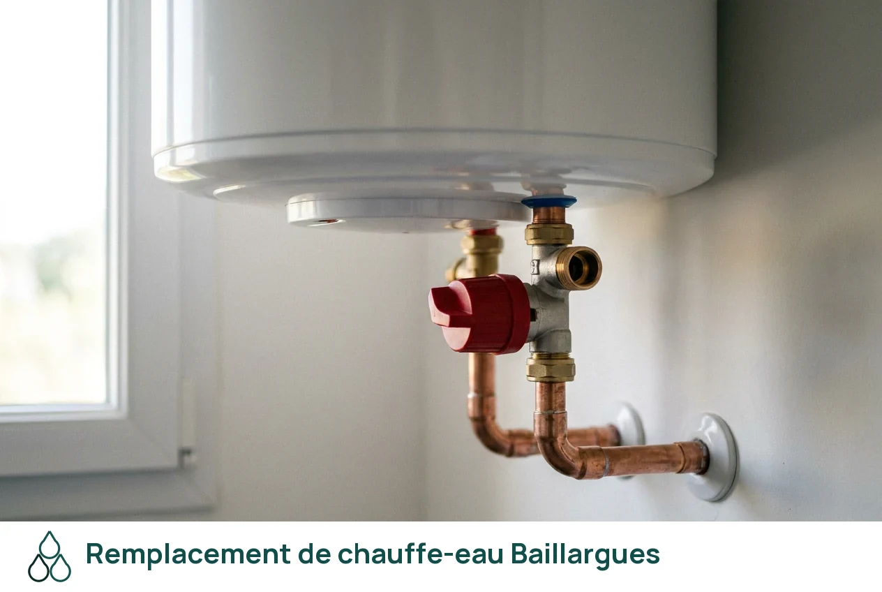Remplacement de chauffe-eau à Baillargues