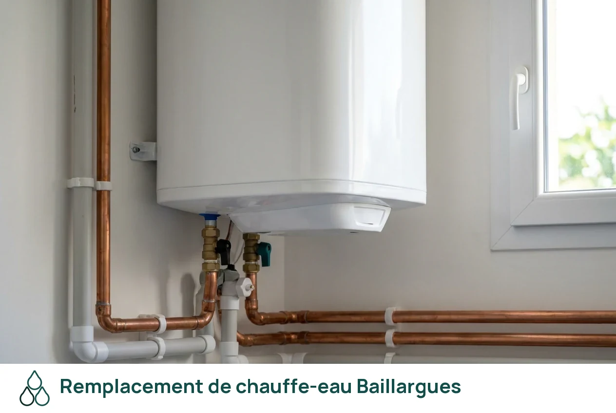 Remplacement de chauffe-eau à Baillargues
