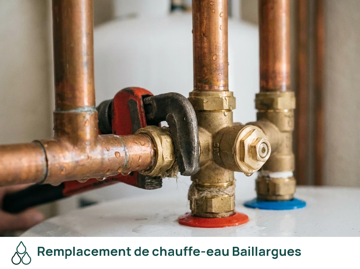 Remplacement de chauffe-eau à Baillargues