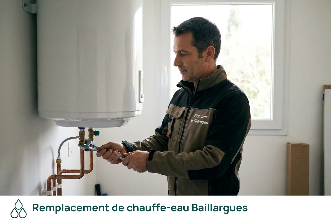 Remplacement de chauffe-eau à Baillargues