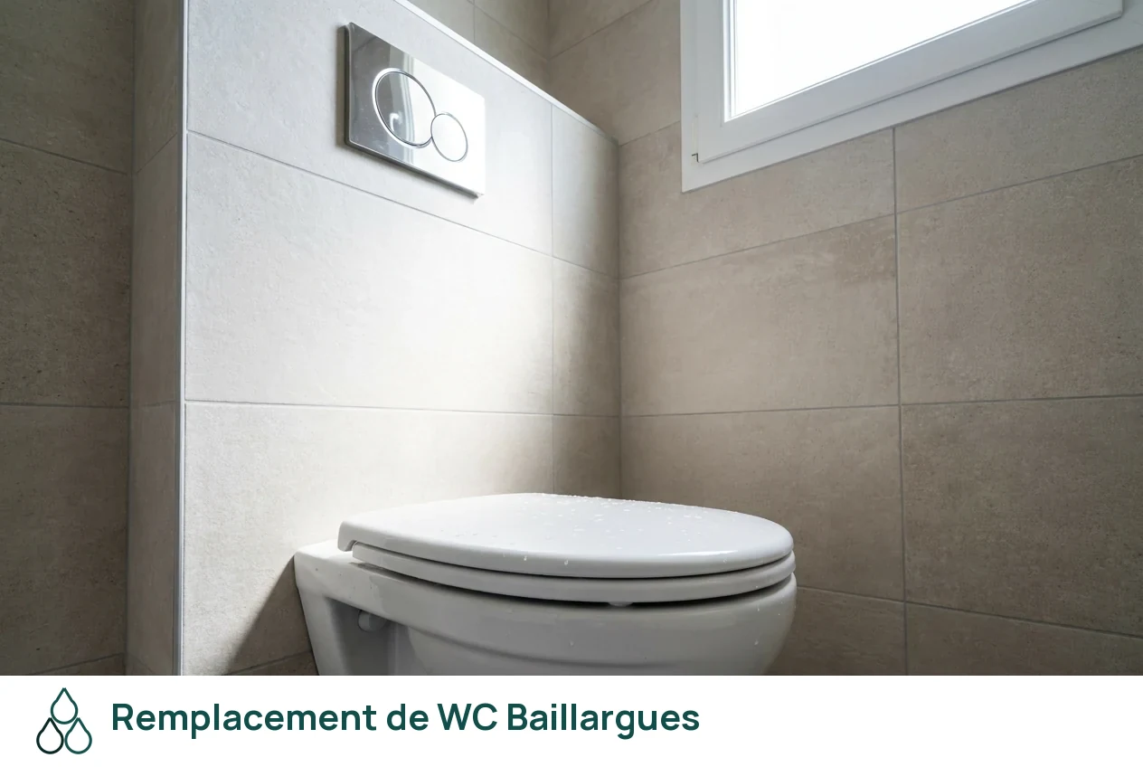 Remplacement de WC à Baillargues