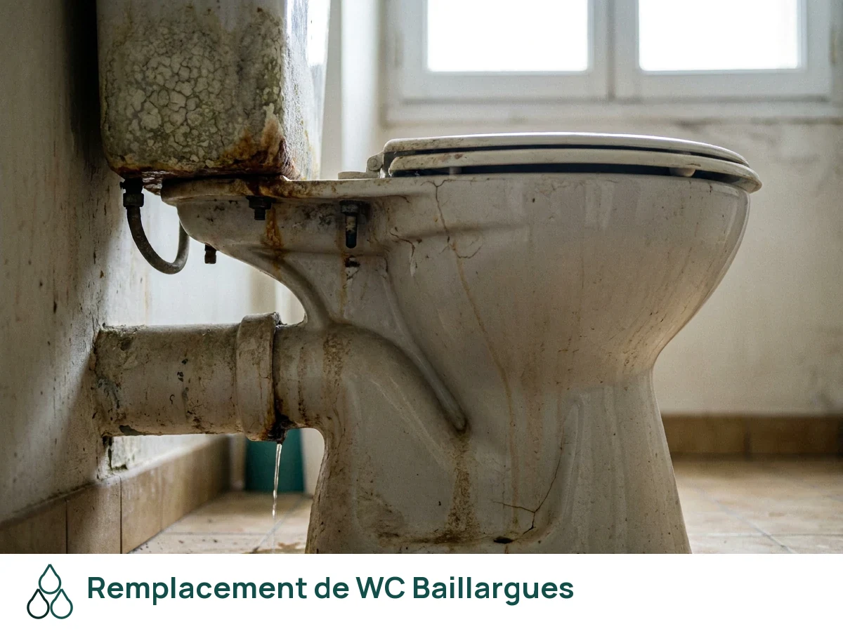 Remplacement de WC à Baillargues