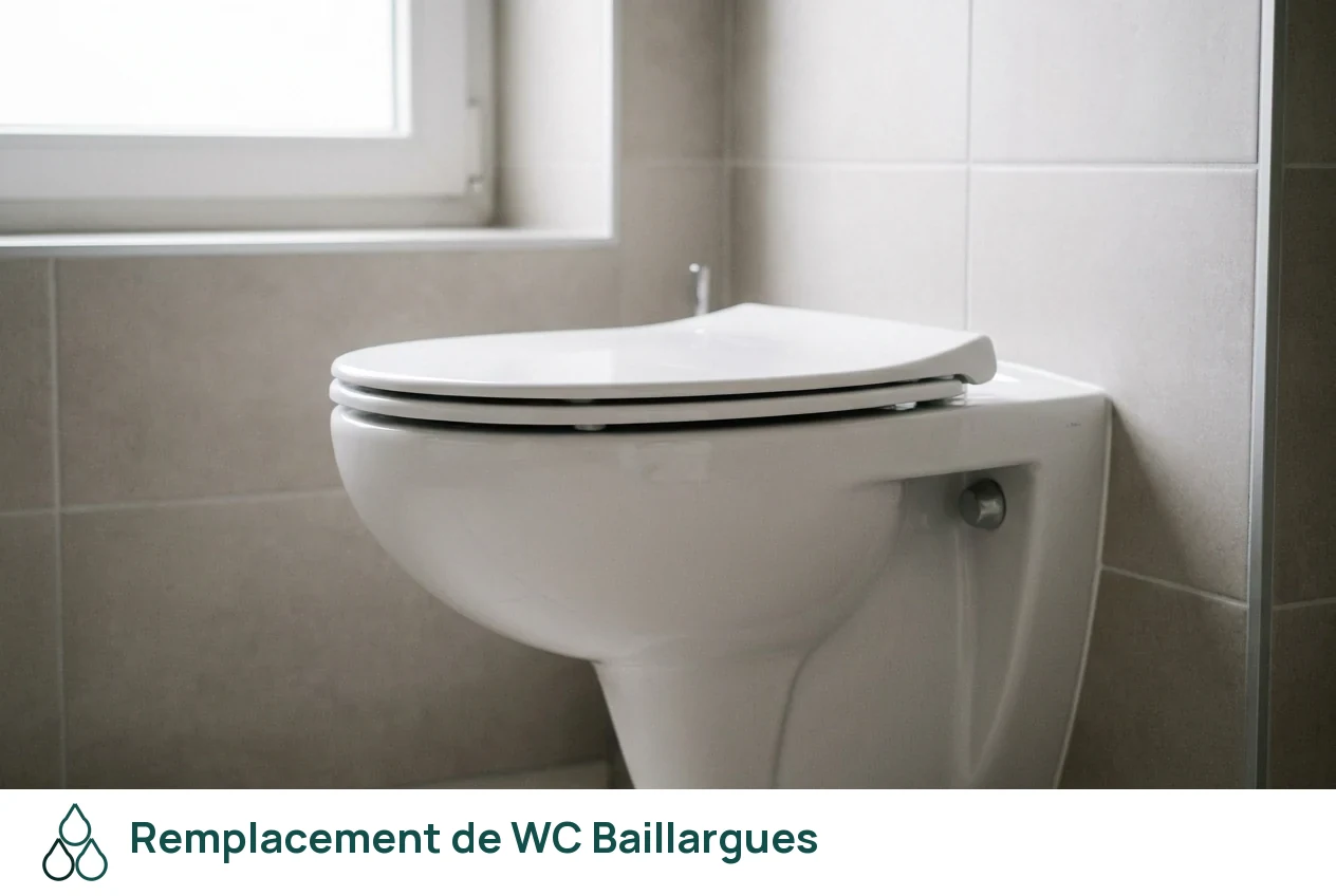 Remplacement de WC à Baillargues